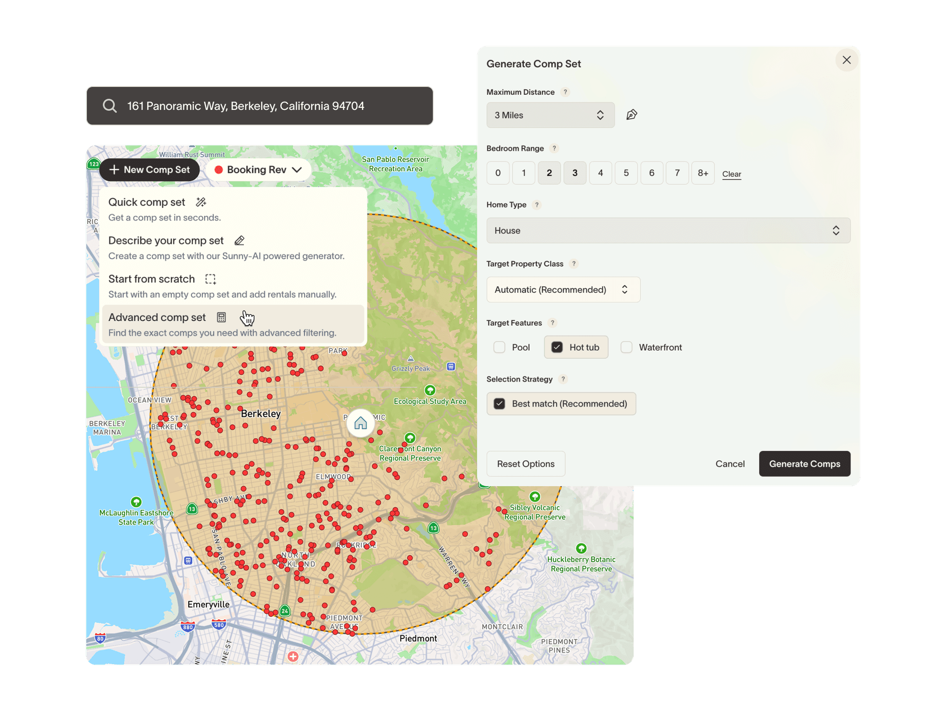 Analyze a specific property against the market.